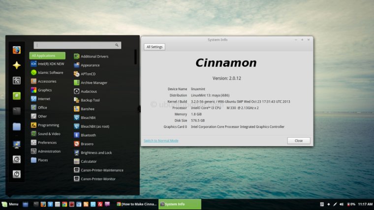 Как сделать Cinnamon 2.0 доступной на Ubuntu Desktop