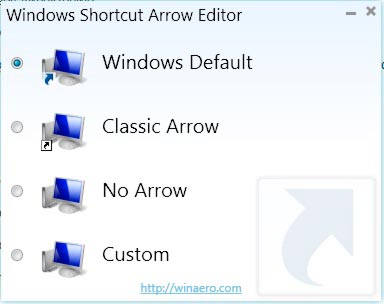 Изменение и удаление стрелок с ярлыков Windows 7